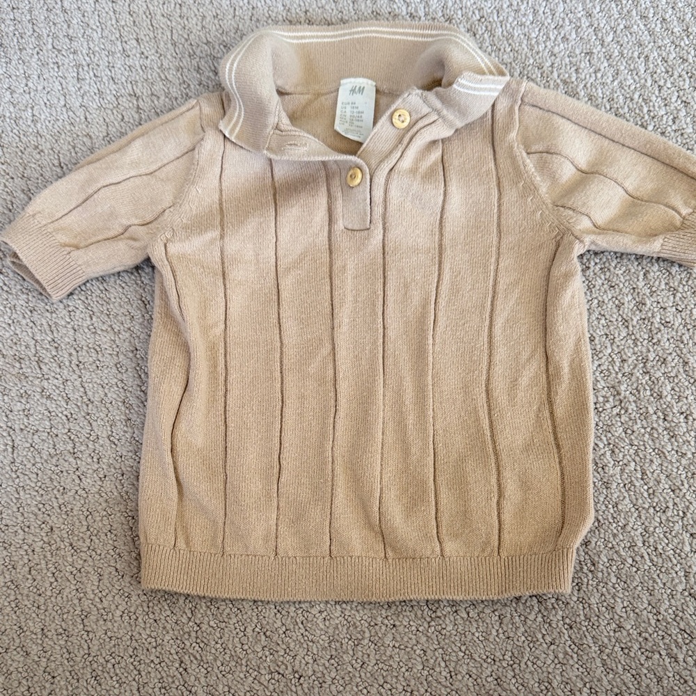 H&M Kids Beige Polo Shirt